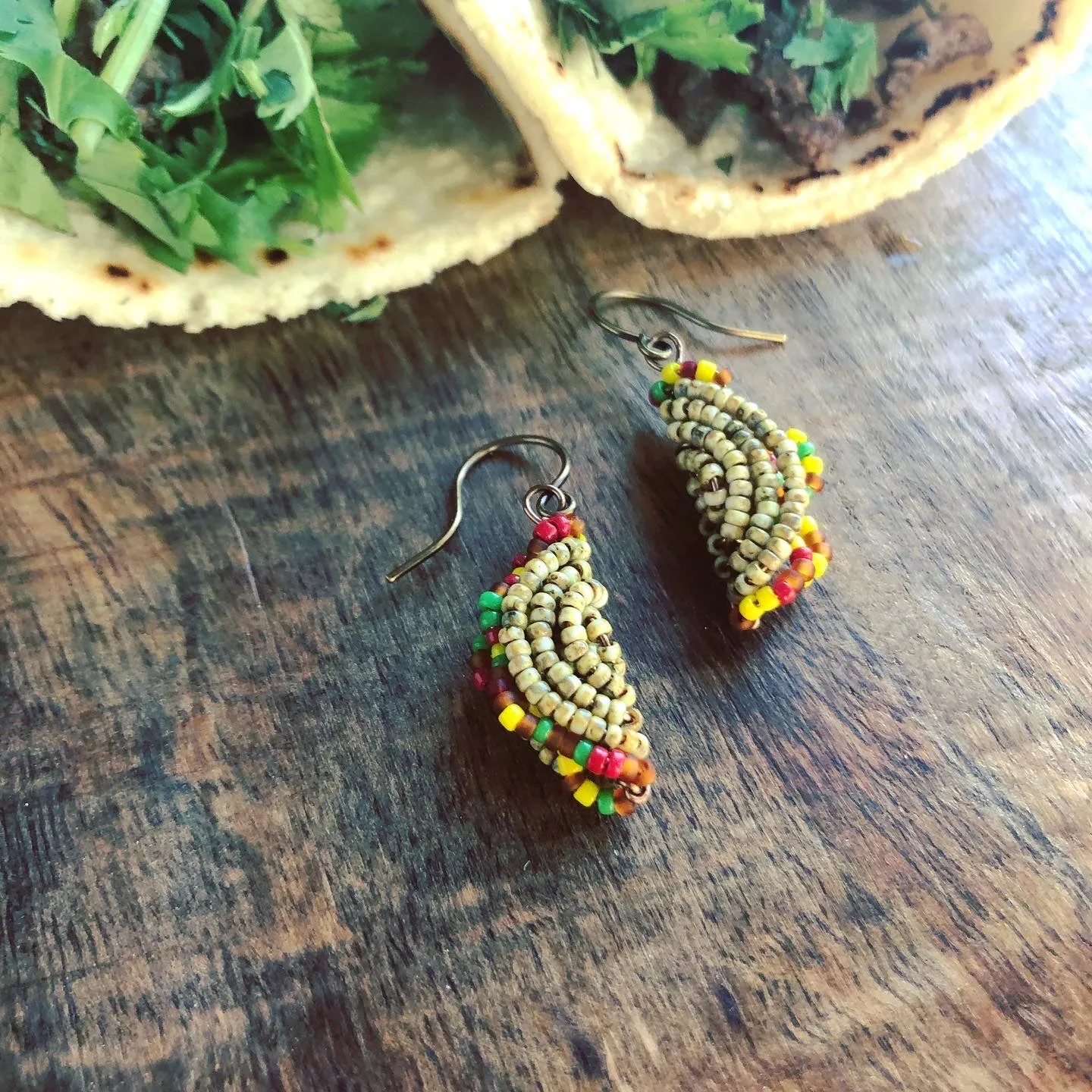 Teeny Tiny Beaded Taco Tuesday Complete Collection Earring and Necklace Gift Box Set