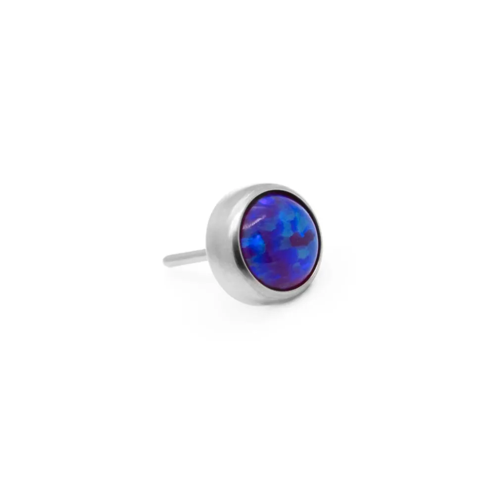 Tilum Titanium Flat Opal Threadless Top - Price Per 1