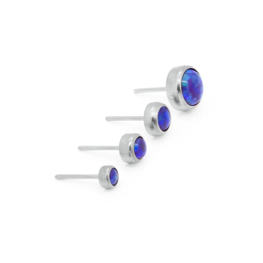 Tilum Titanium Flat Opal Threadless Top - Price Per 1