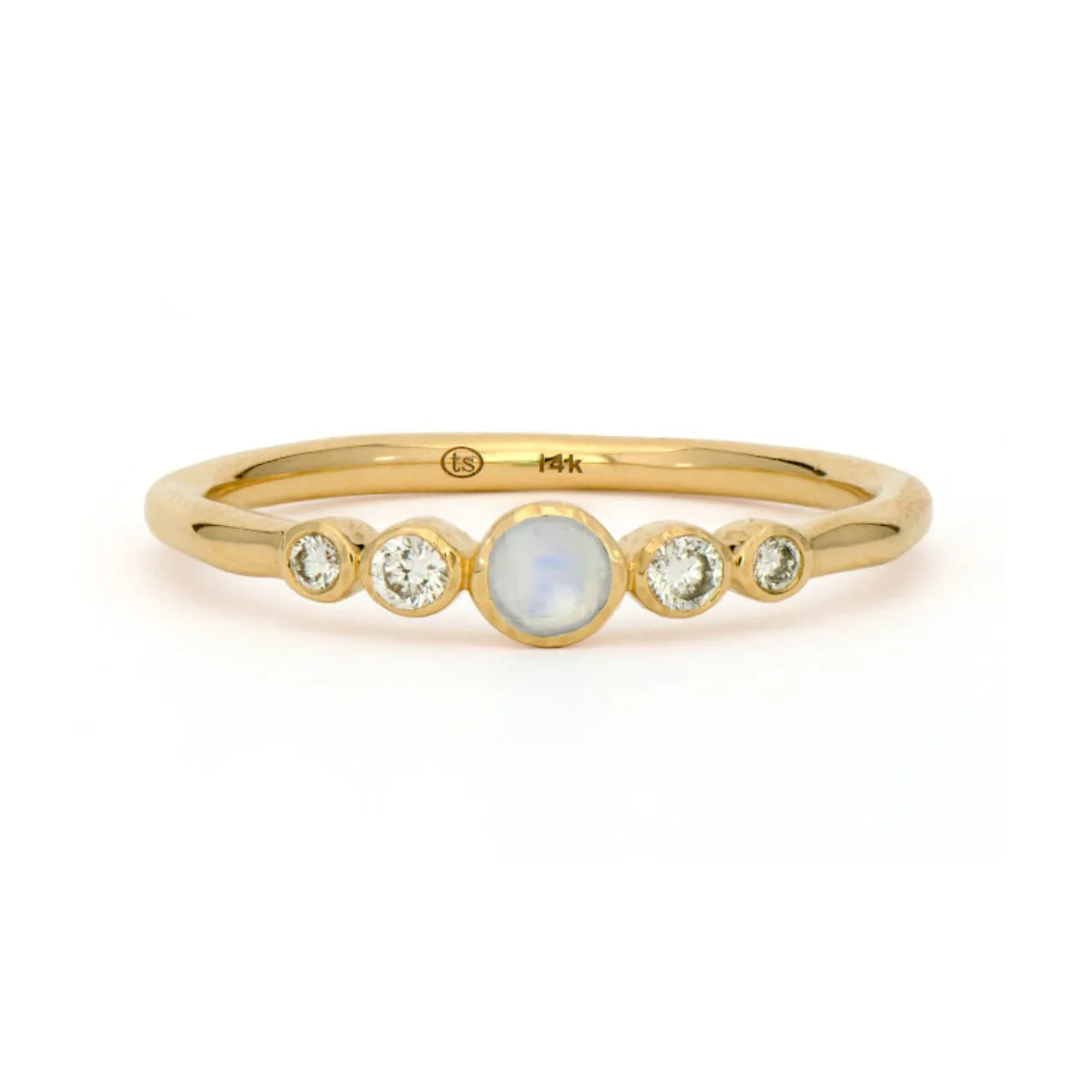 Tiny Sparkling Sea Opal Band