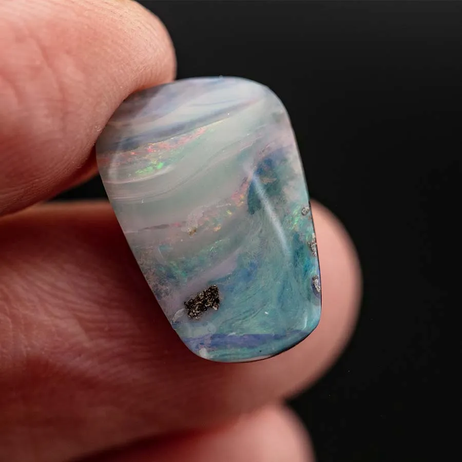 Vivid Colors Natural Australian Boulder Opal Loose Gemstone 5.81ct