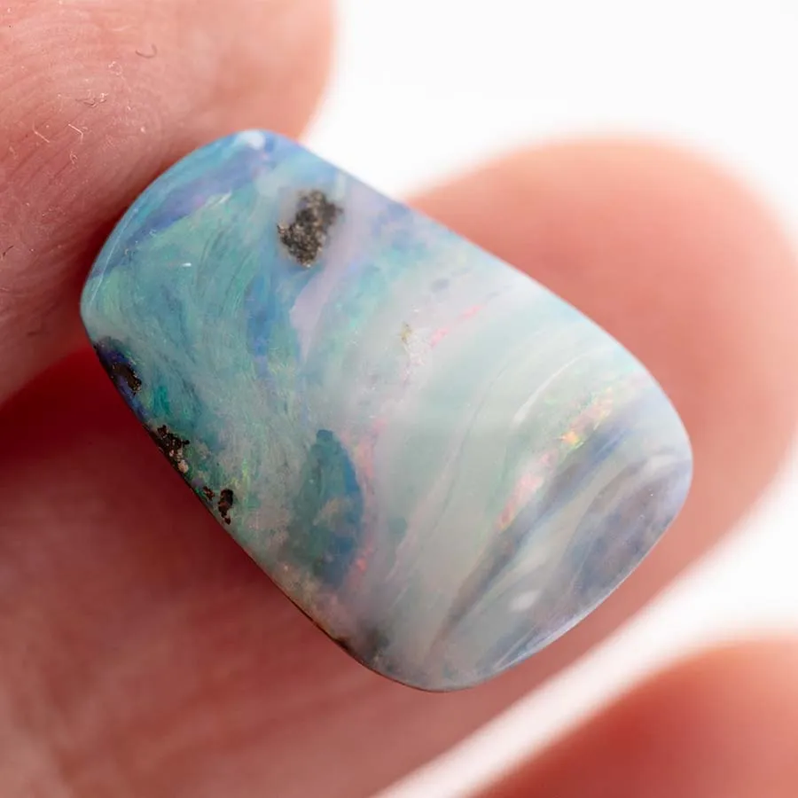 Vivid Colors Natural Australian Boulder Opal Loose Gemstone 5.81ct