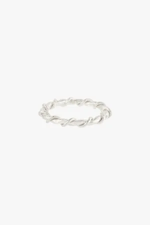 Wire ring silver