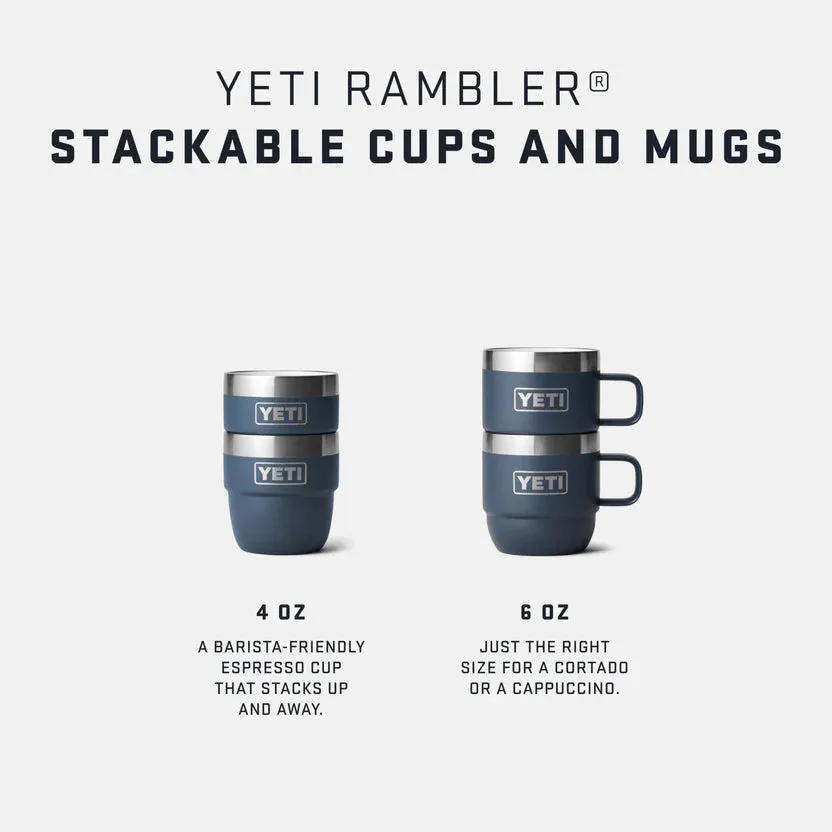 YETI Rambler 6 OZ (177ml) Stackable Espresso Mugs - Navy