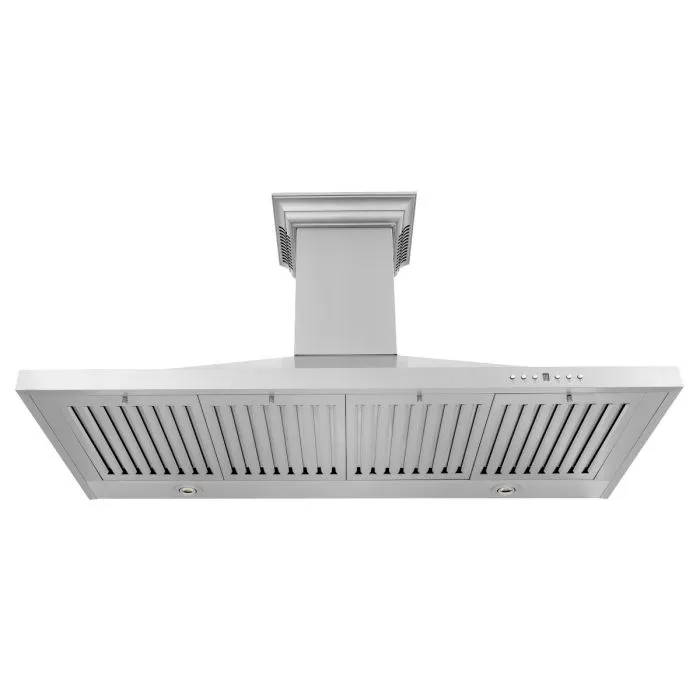 ZLINE 48 IN. Wall Mount Range Hood in Stainless Steel with Built-In CrownSound® BlueTooth Speakers (KBCRN-BT-48)